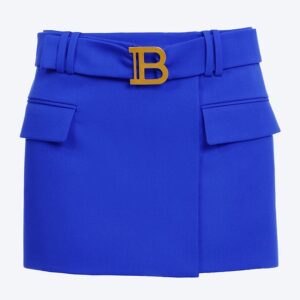 Four Colors S-XXL High Quality Fashion B Belt Slim Temperament Solid Color Cross Commuter Sexy Short Women’s Skirt