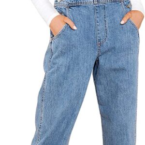 luvamia Women’s Casual Stretch Adjustable Denim Bib Overalls Jeans Pants Jumpsuits