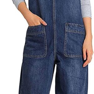 Soojun Women’s Casual Baggy Denim Bib Overall