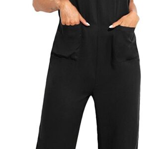 Verdusa Women’s Adjustable Straps Jumpsuit Overalls with Pockets