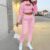 Autumn Winter 3Pcs Set Women Tracksuit Fleece Long Sleeve Pullover Crop Top Hoodie+Tanks+Jogger Pants Solid Outfit Sport Suit