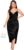 Floerns Women’s Plus Size Satin Spaghetti Strap Cowl Neck Wrap Party Cami Dress