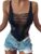 GOKATOSAU Women’s Sexy Summer Cut Out Sleeveless Bodycon Party Bodysuits Clubwear