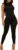 MakeMeChic Women’s Sleeveless Mock Neck Bodycon Jumpsuit Unitard Bodysuit