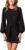 PRETTYGARDEN Women’s Elegant Long Lantern Sleeve Short Dress Crewneck Tie Waist Knit Cocktail Dress