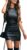RAMISU Women’s Pu Leather Sleeveless Bodycon Dress -Side Drawstring Tank Dress Party Bodycon Dress