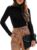 REORIA Women’s Long Sleeve Ribbed Turtleneck Leotard Stretchy Bodysuit Tops Jumpsuits