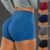 Solid Workout Shorts Women High Waist Elasticated Seamless Fitness Short Leggings Push Up Gym Training Gym Tights Yoga Shorts