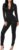 TOB Women’s Soft Long Sleeves Zip Up One Piece Bodycon Jumpsuits Playsuits