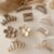 Random Pattern Women Elegant Brown Beige Flower Geometric Hair Claw Lady Temperament Solid Hair Clip Toothed Hairpin Fashion Hair Accessories