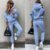 Women Fleece Hoodies Tracksuit Sets Long Sleeve Sweatshirts Jogger Pant 2 Piece Outfits Workout Athletic Loungewear