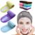 3 Pcs Women Headband Adjustable Wide Hairband Yoga Spa Bath Shower Makeup Wash Face Cosmetic Headband For Ladies Make Up Accessories